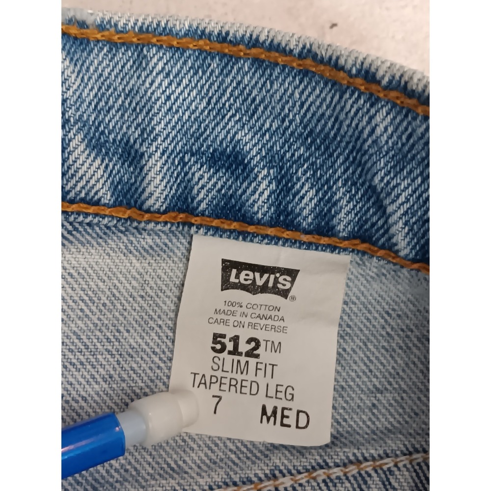 Levi's 512 Slim Fit Tapered Leg Women's Jeans Light Wash Size 7 Medium - Picture 7 of 10